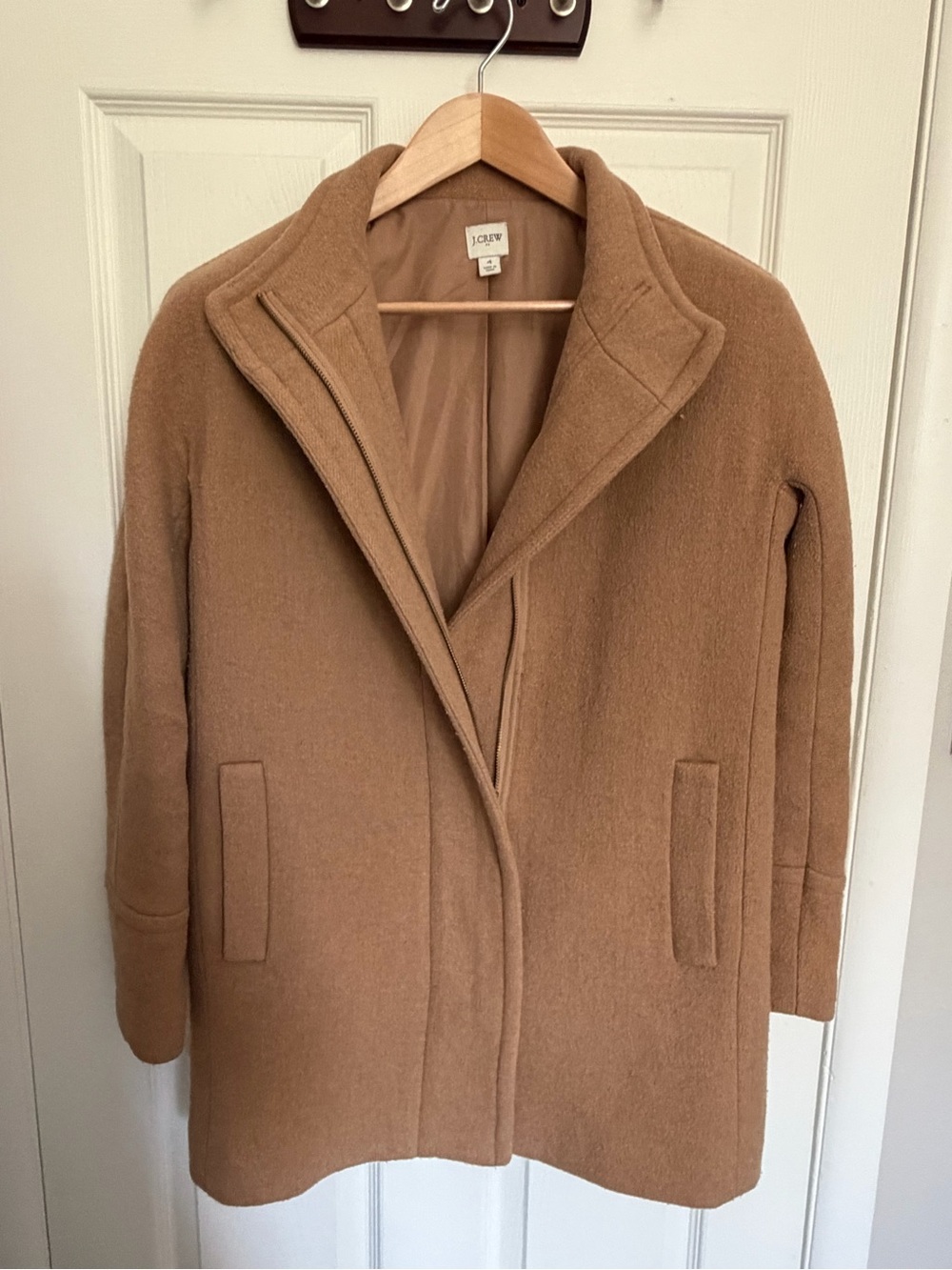 J. Crew Camel Wool Pea Coat